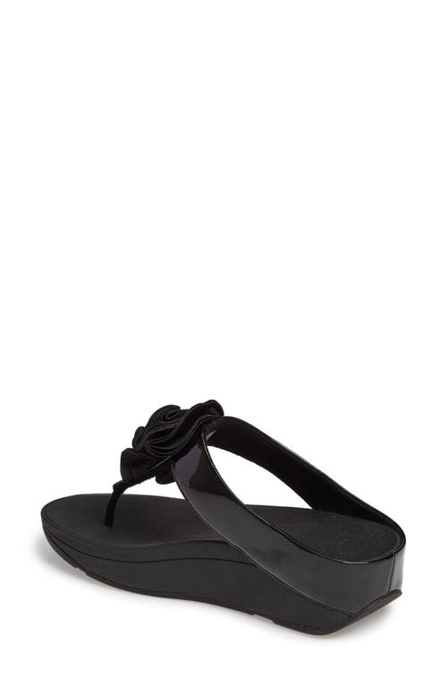 Fitflop ™ Florrie Sandal In Black Patent Leather