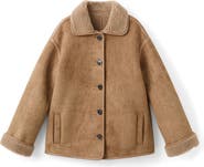 MANGO Faux Shearling Coat