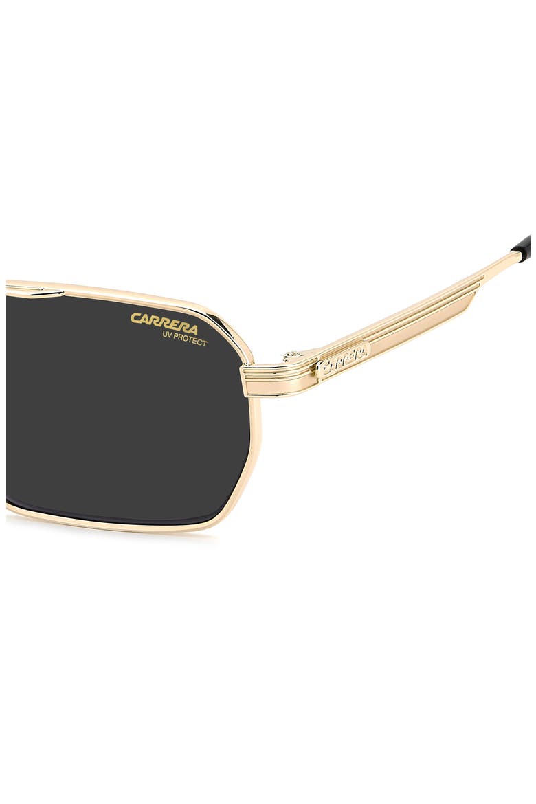 389/S 54mm Gradient Rectangular Sunglasses, Alternate, color, ROSE GOLD/ GREY