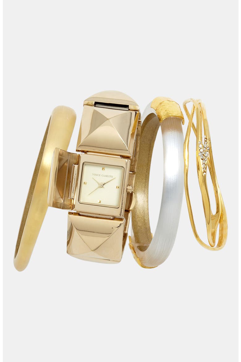 'Miss Havisham - New Wave' Bangle, Alternate, color, GOLD