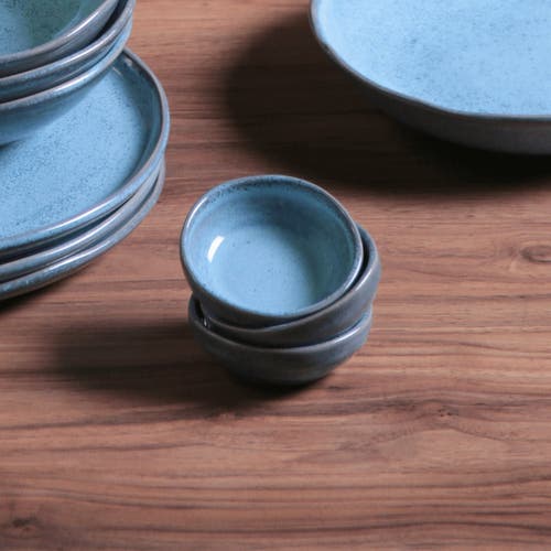 Porto Brasil Organic Ramekin Set Of 6 In Blue