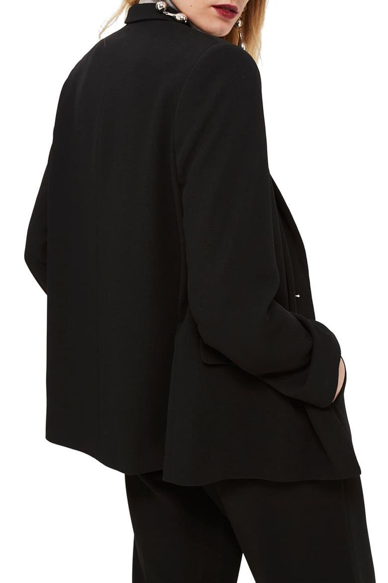 Slouch Suit Blazer, Alternate, color, BLACK