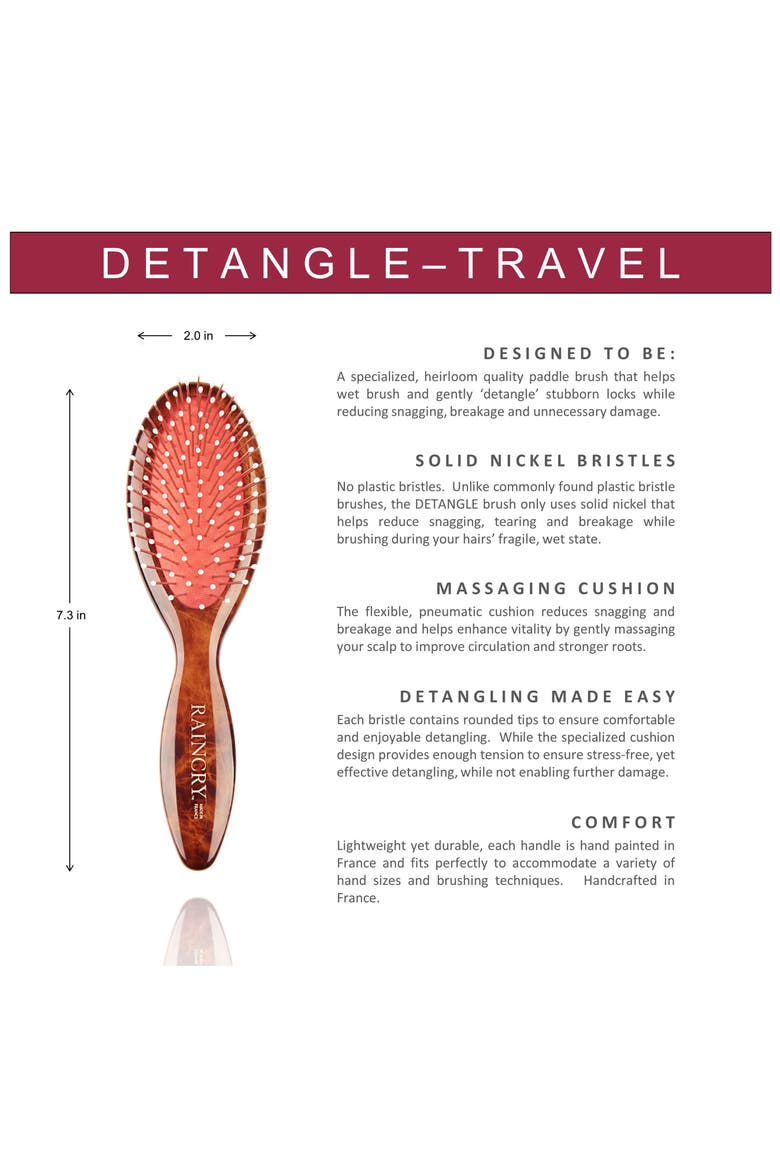 Detangle Travel Brush, Alternate, color, NO COLOR