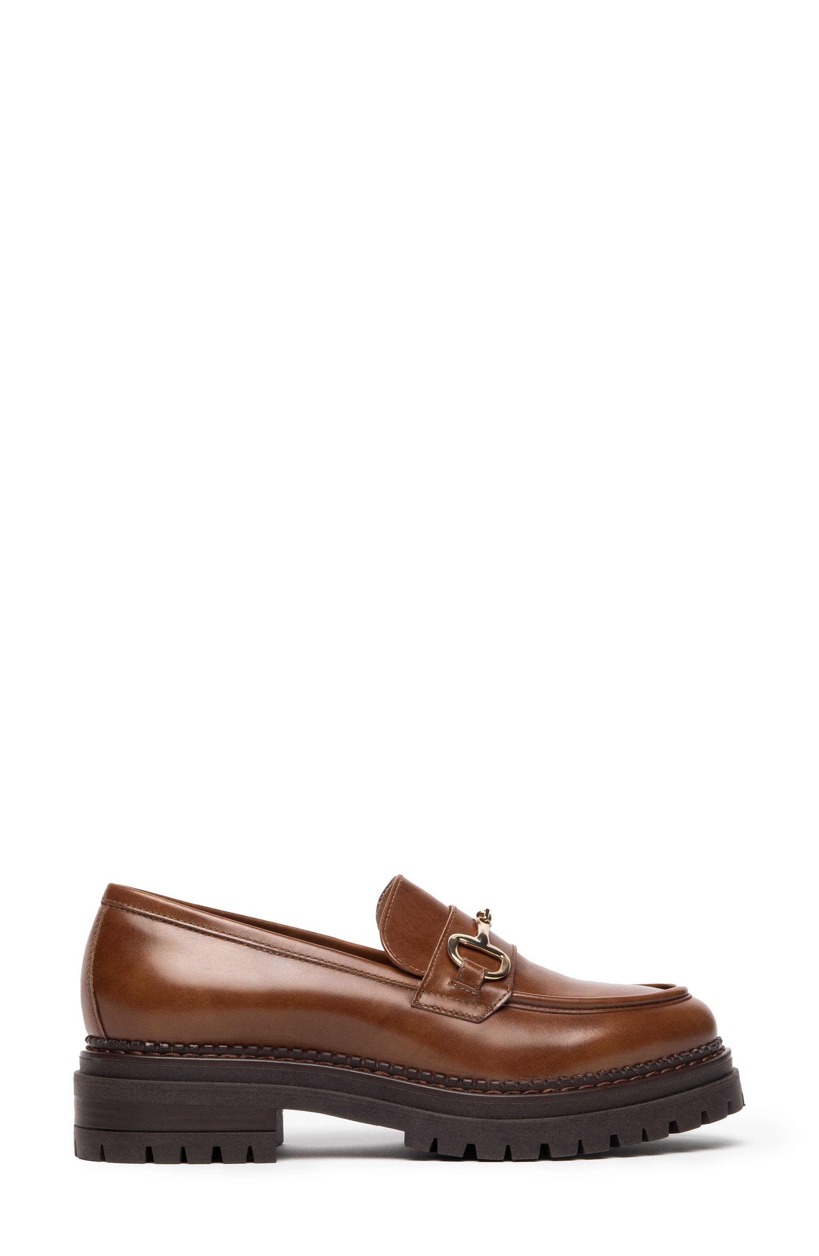 NeroGiardini Bit Platform Loafer, Alternate, color, Cognac
