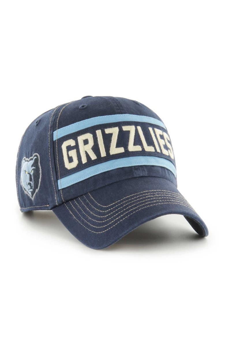 '47 Men's '47 Navy Memphis Grizzlies Quick Snap Clean Up Adjustable Hat, Main, color,