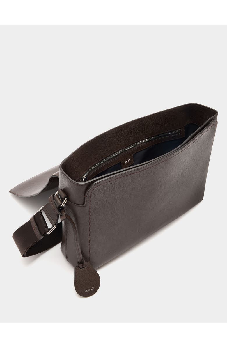 Bally Capitol Messenger Bag in Grained Leather, Alternate, color,