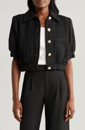 L'AGENCE Cove Tweed Crop Jacket