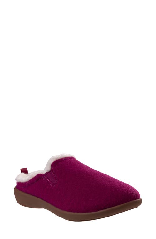 Revitalign Dundee Cozy Faux Shearling Lined Slipper In Purple