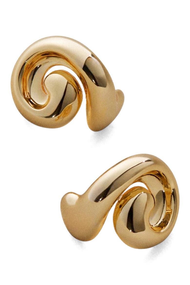Small Gio Stud Earrings, Main, color, HIGH POLISH GOLD