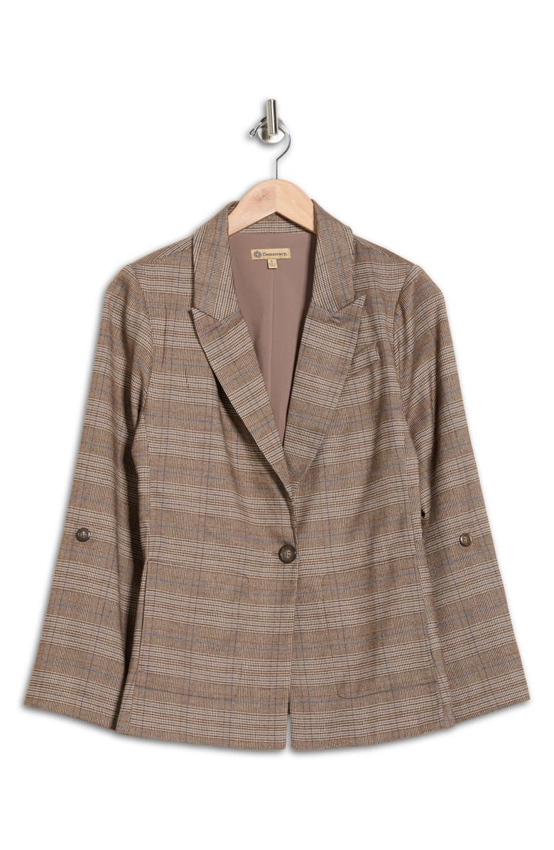 Democracy Oversize Plaid Blazer, Alternate, color, Moonrock Multi