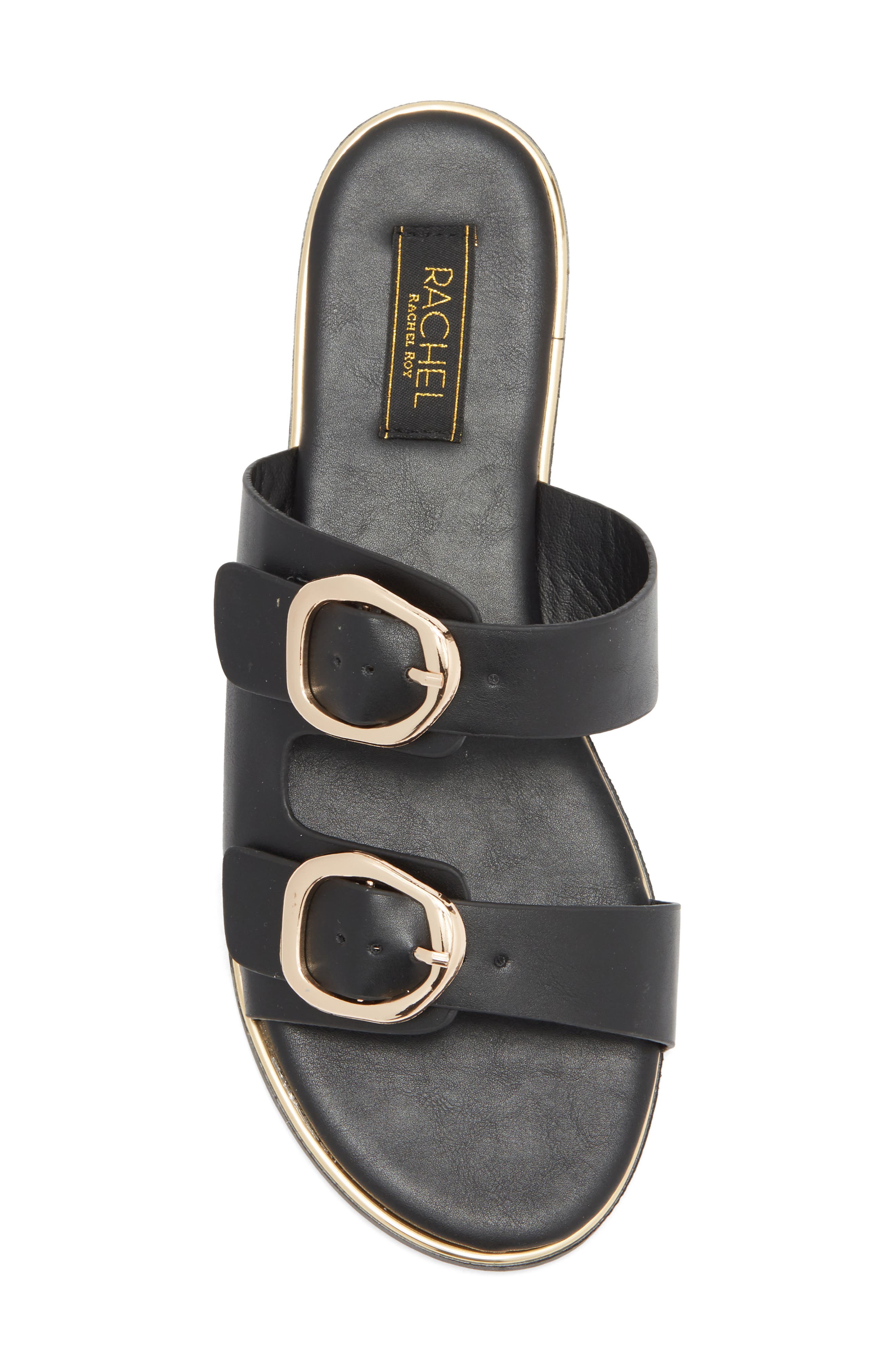 RACHEL Rachel Roy Vienna Slide Sandal, Alternate, color, Black