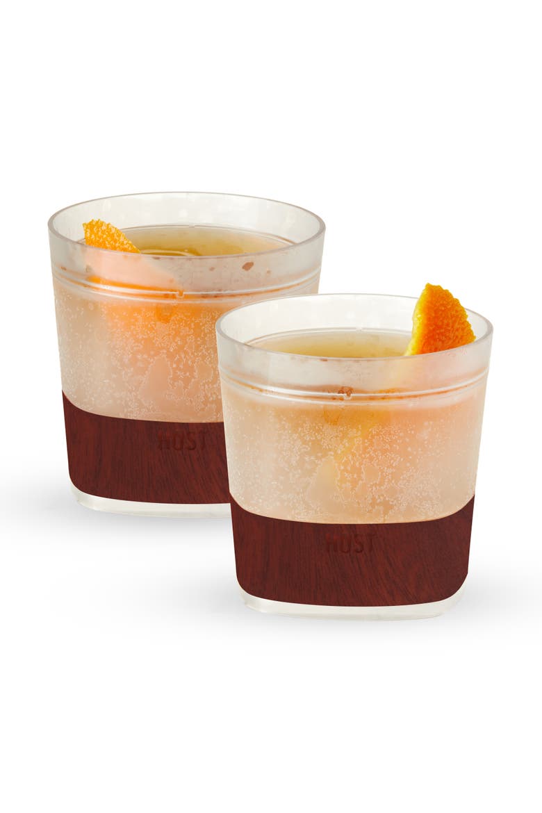 Whiskey FREEZE Cooling Cup Set of 2, Main, color, Wood Pattern