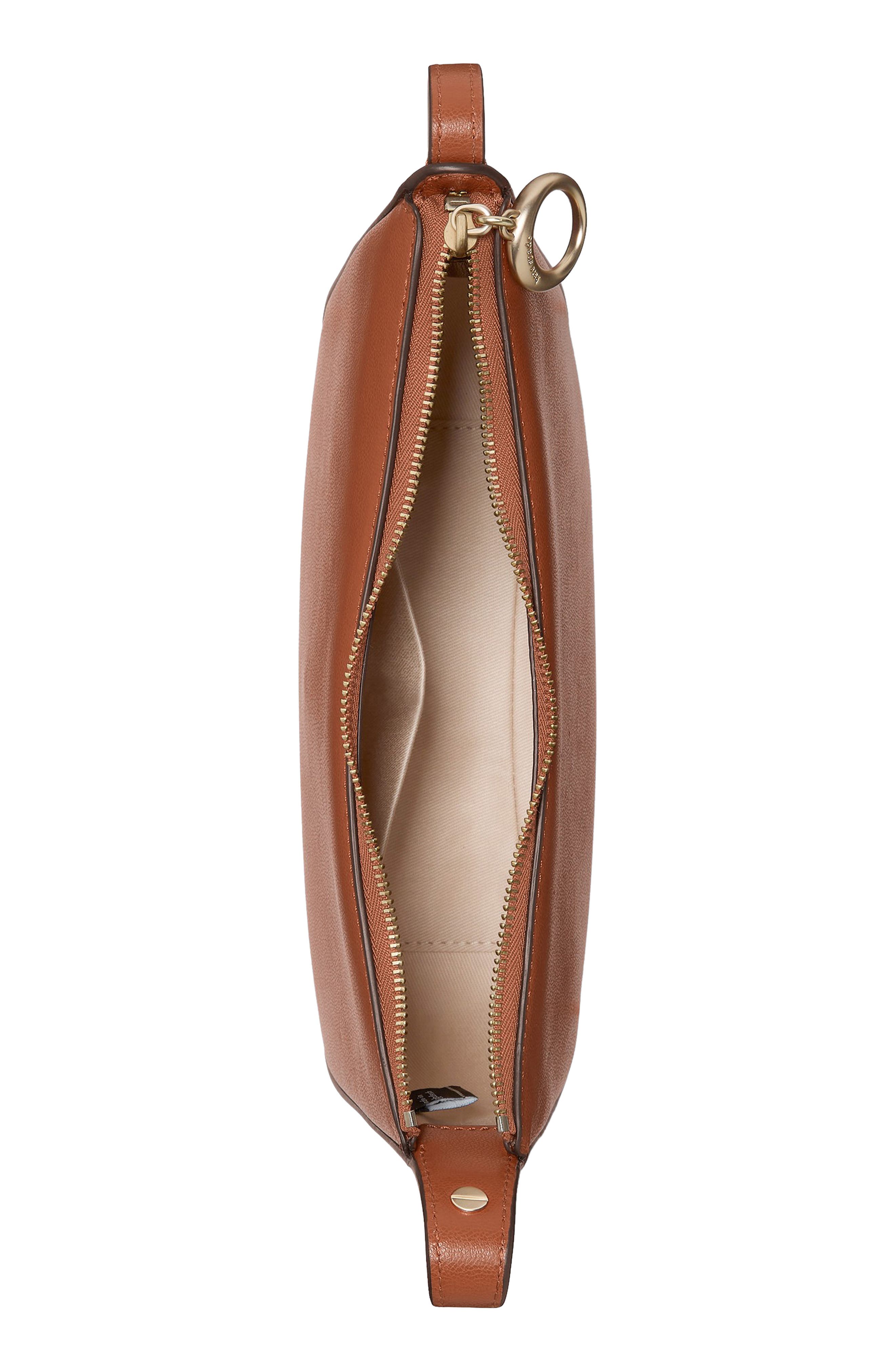 halo fine grain leather crossbody bag, Alternate, color, SOUTHWEST DESERT
