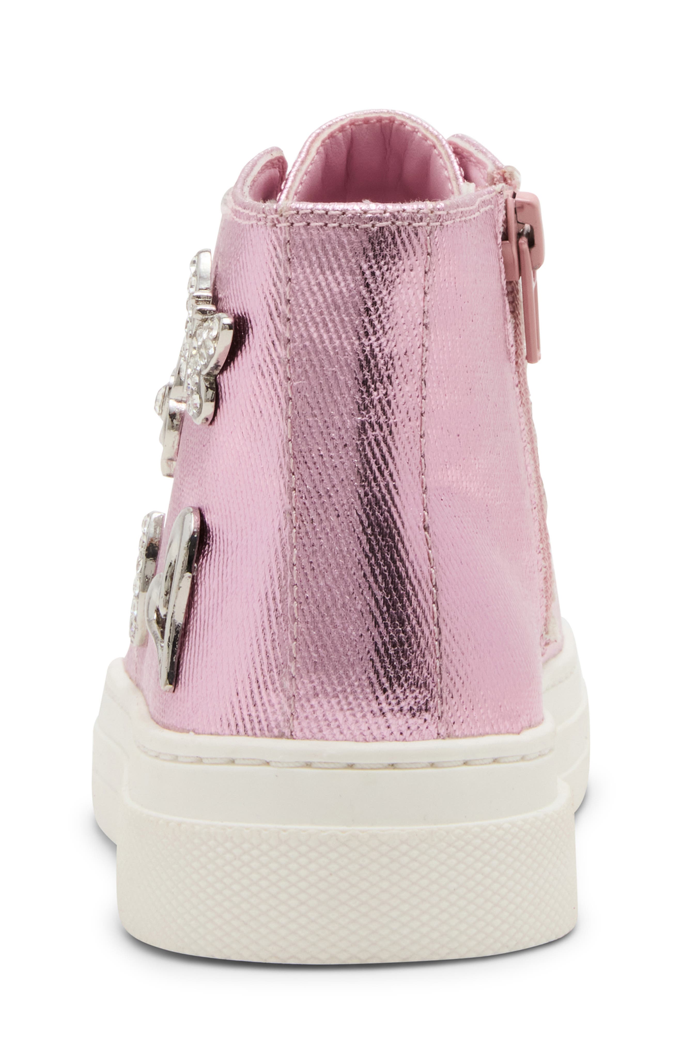Steve Madden Kids' Genesis High Top Sneaker, Alternate, color, Pink