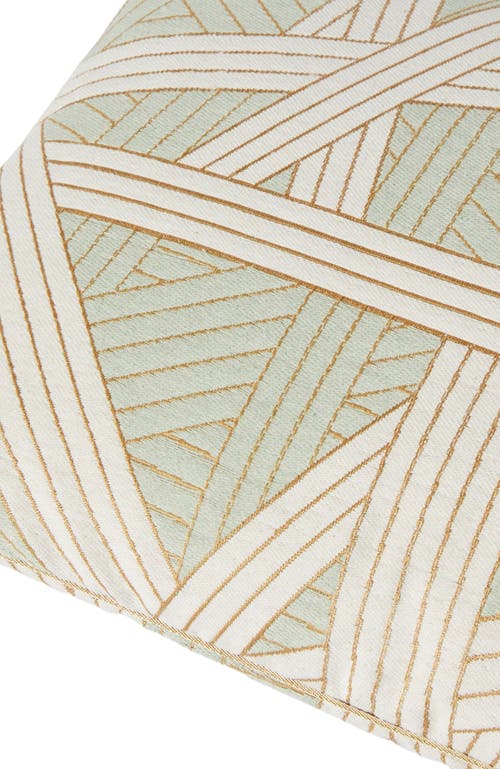 Missoni Home Nastri 30x60 Cm Cushion With Stitching In Green