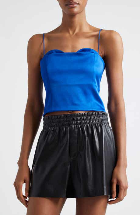 Alice + Olivia Ada Peekaboo Bustier Crop Camisole
