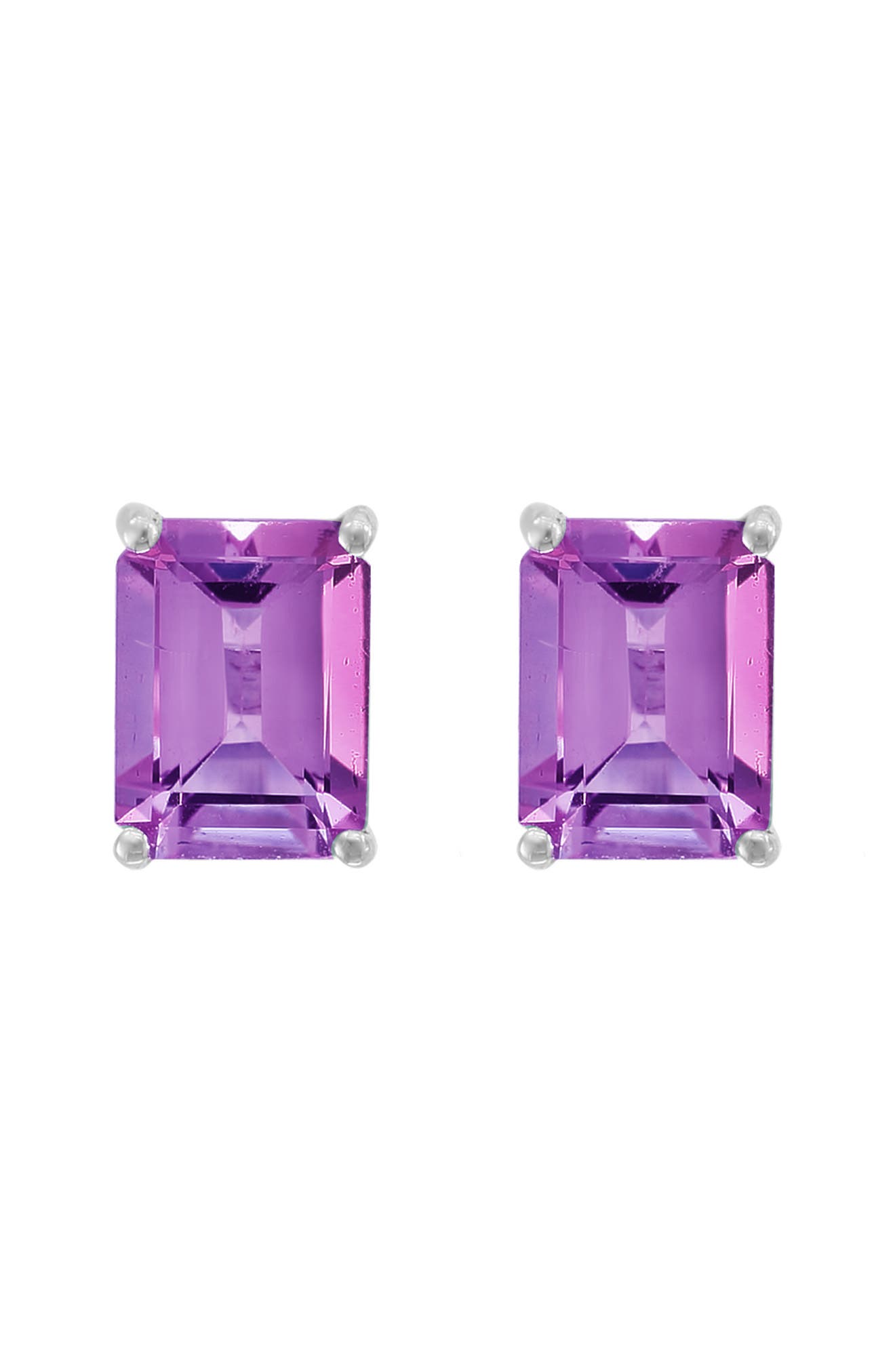 EFFY 14K White Gold Amethyst Stud Earrings (Women) | Nordstromrack