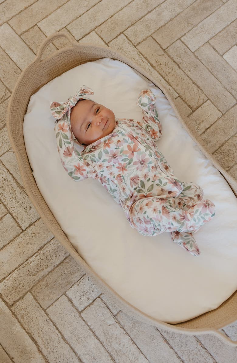 Copper Pearl Natalie Zip-Up Footie Pajamas, Alternate, color, Natalie