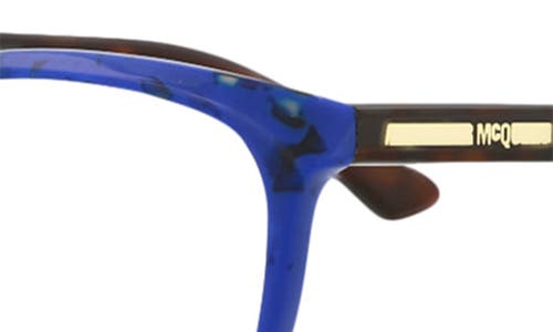 Alexander Mcqueen Mcqueen 51mm Core Square Optical Glasses In Avana Avana Transparent