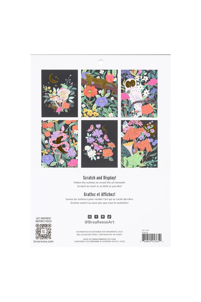Scratch Art Kit Mythical Animals, Alternate, color, Multicolored