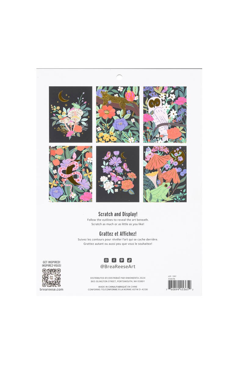 Brea Reese Scratch Art Kit Mythical Animals, Alternate, color, Multicolored