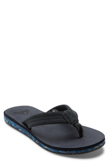 Quiksilver Carver Flip Flop In Gray