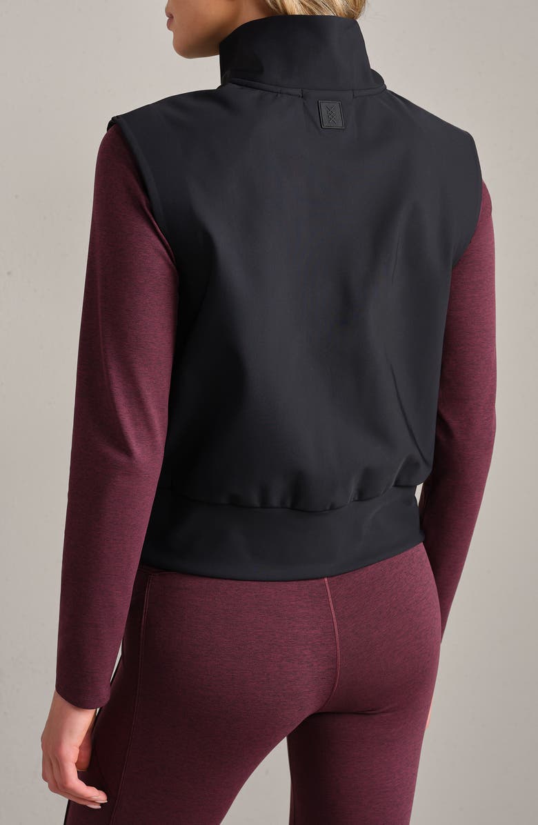 Rhone Chalet Quilted Water Repellent Vest, Alternate, color, Pure Black