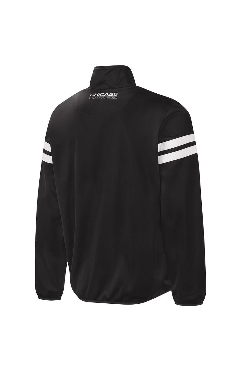 G-III SPORTS BY CARL BANKS Men's G-III Sports by Carl Banks Black/Silver Chicago White Sox Power Pitcher Full-Zip Track Jacket, Alternate, color, 
