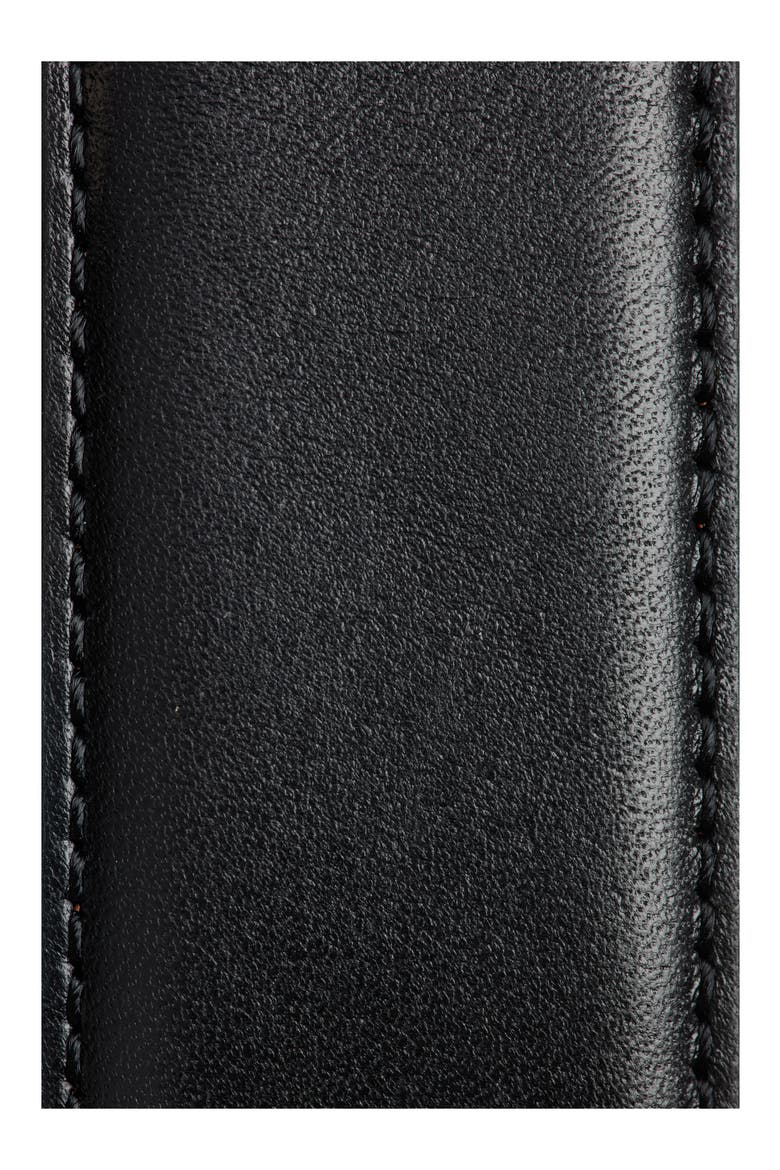 Tarek Leather Belt, Alternate, color, BLACK