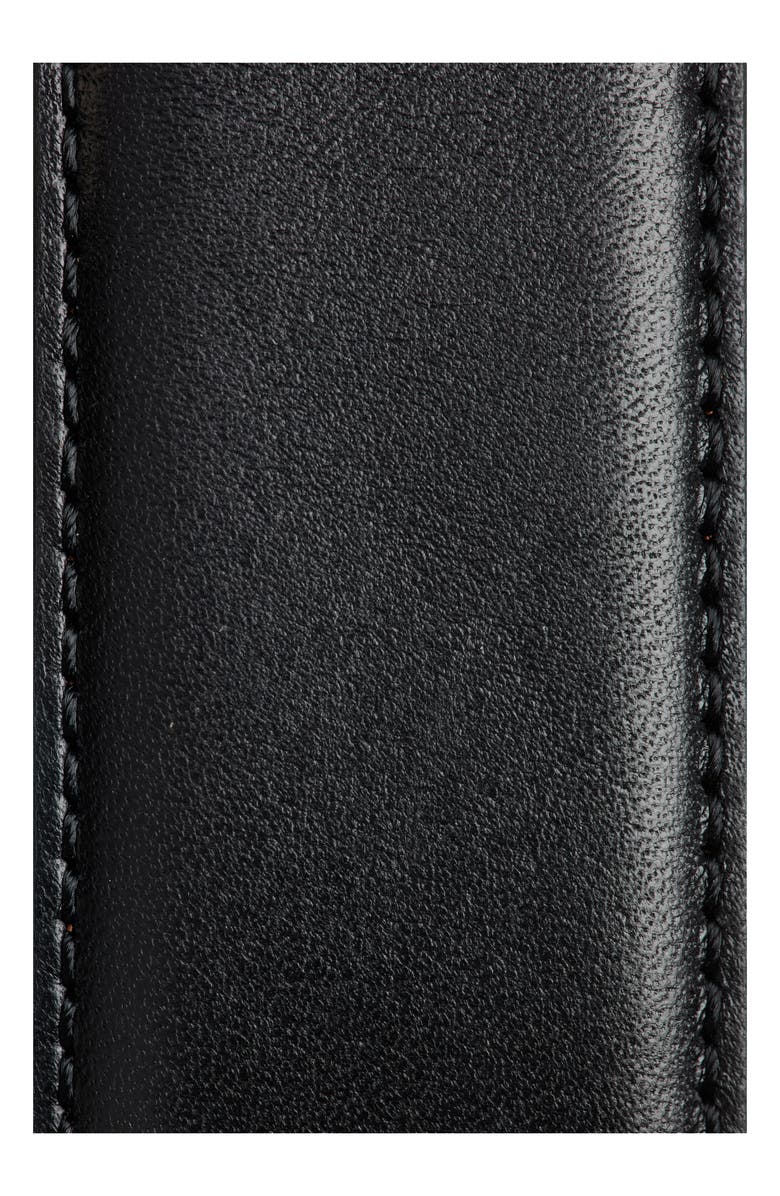 Nordstrom Tarek Leather Belt, Alternate, color, Black