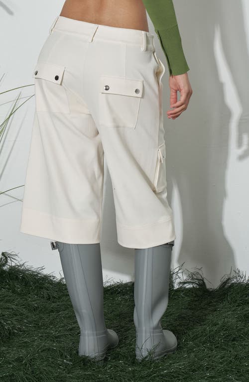 Find Me Now Leon Cargo Shorts In White
