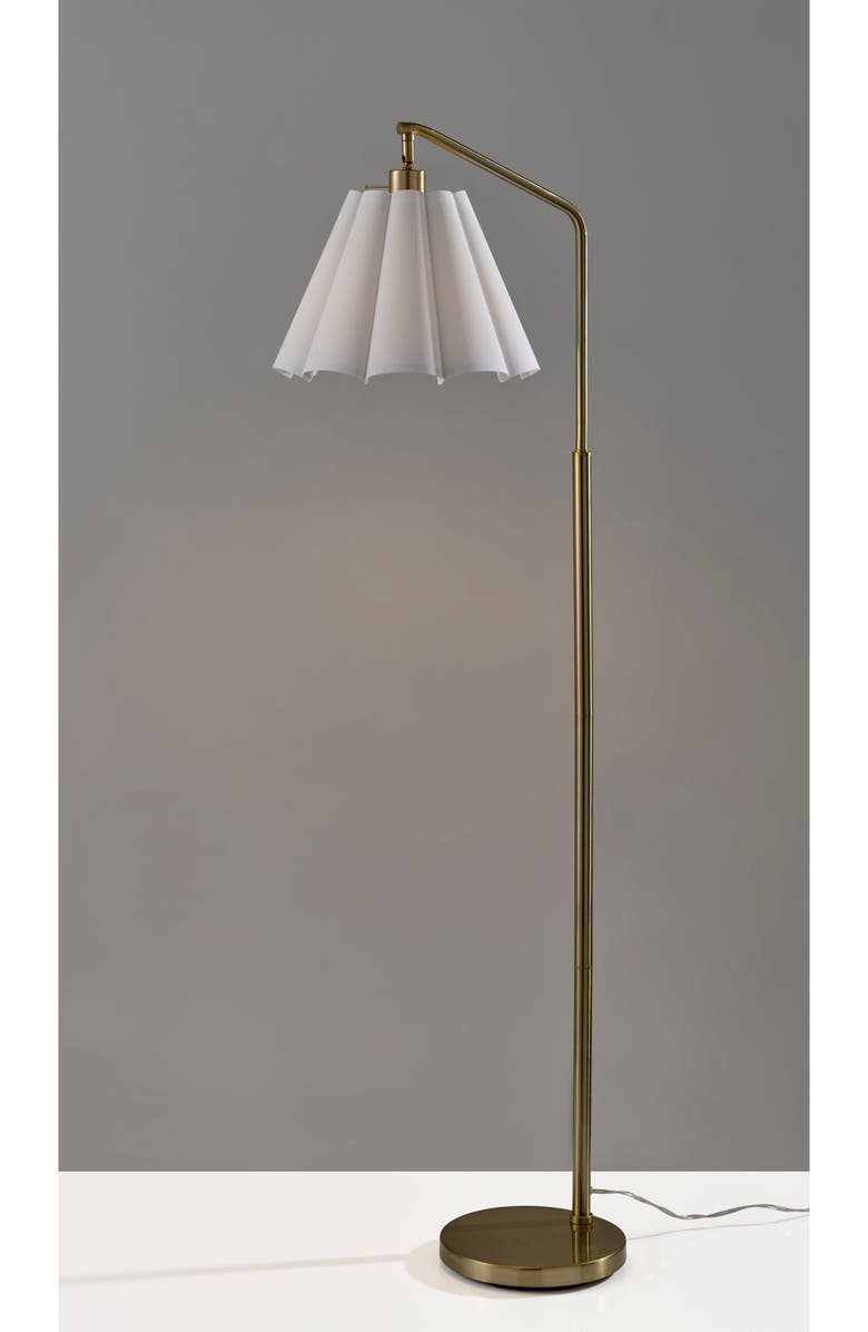 ADESSO LIGHTING Lyra Floor Lamp, Alternate, color, Antique Brass