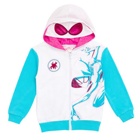 Spider-Man Cosplay Fleece Zip-Up Hoodie