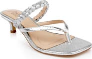 Jewel Badgley Mischka Nadya Kitten Heel Flip Flop