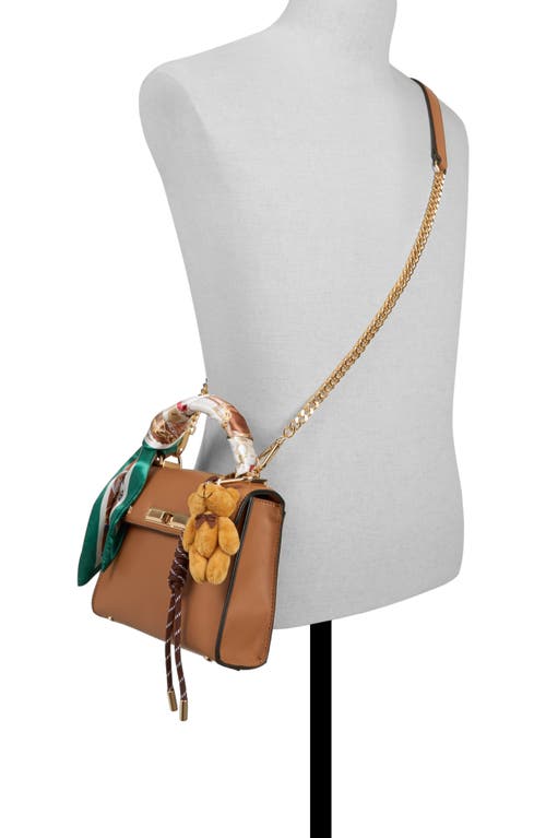 Aldo Larigodiaa Faux Leather Satchel In Brown