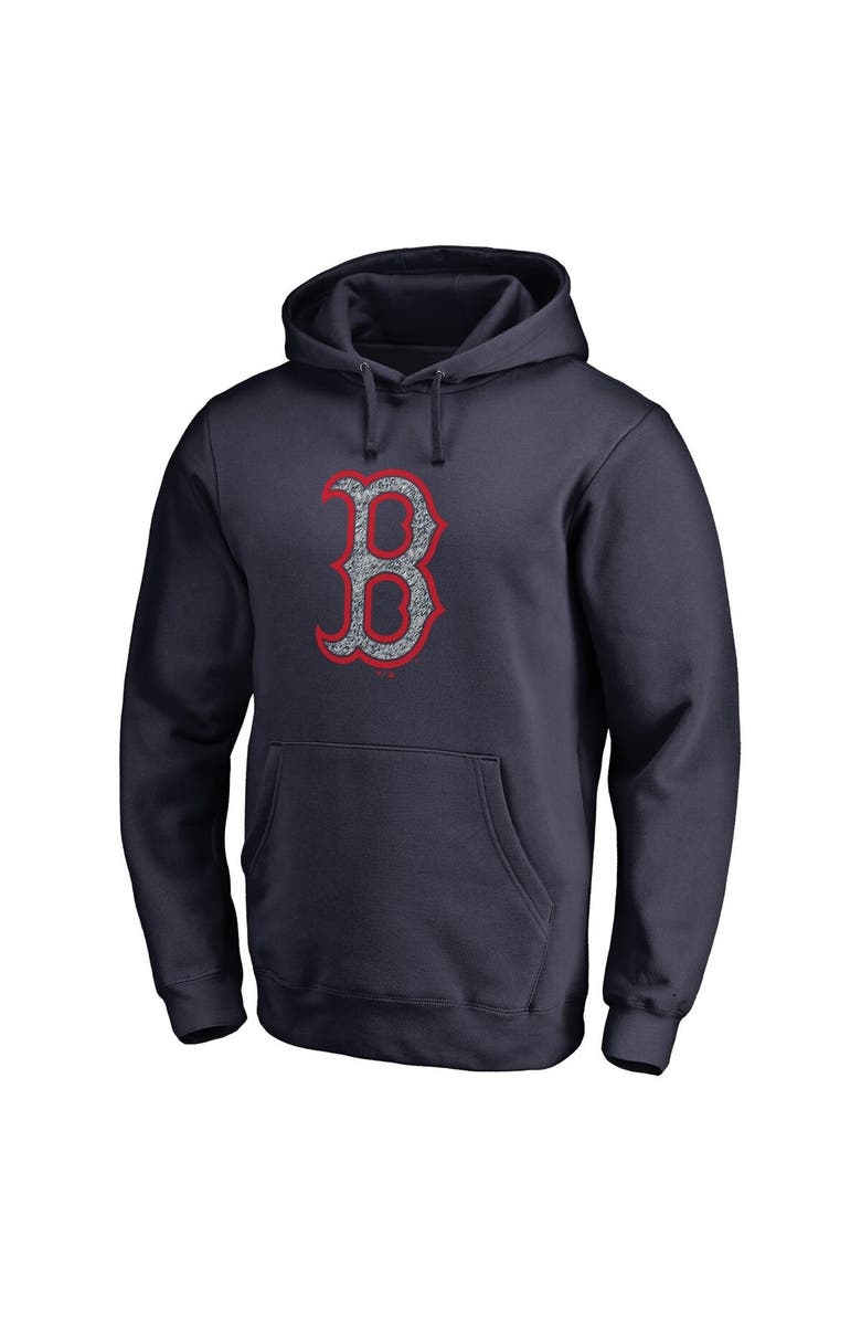 FANATICS Men's Fanatics Branded Navy Boston Red Sox Static Logo Pullover Hoodie, Main, color, Navy