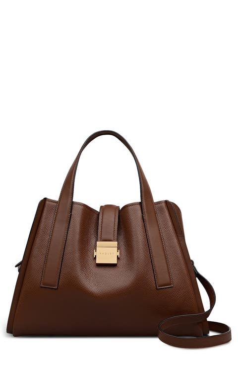 Sloane Mews Medium Leather Satchel