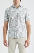 Robert Barakett Hogan Floral Short Sleeve Button-Up Shirt