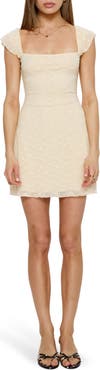 Princess Polly Lanchester Floral Embroidered Minidress