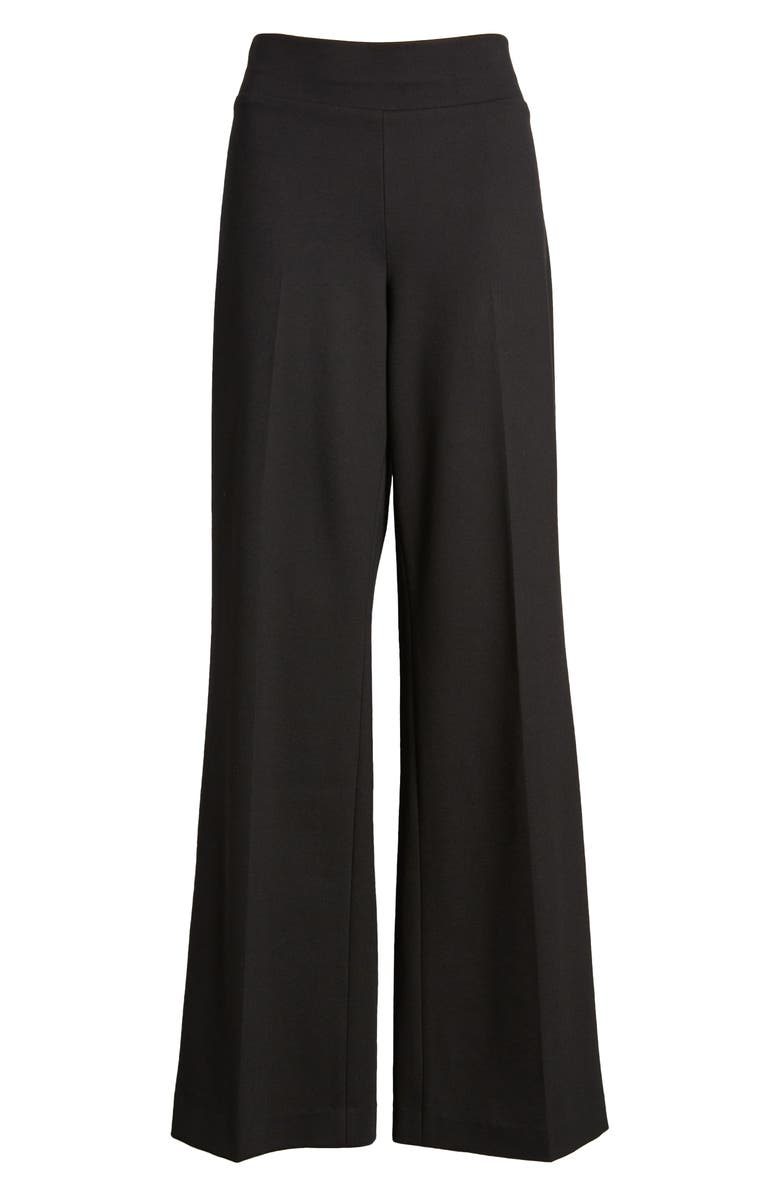 Anne Klein Pull-On Wide Leg Trousers, Alternate, color, Anne Black