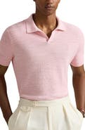 Polo Ralph Lauren Textured Seed Stitch Cotton & Linen Polo