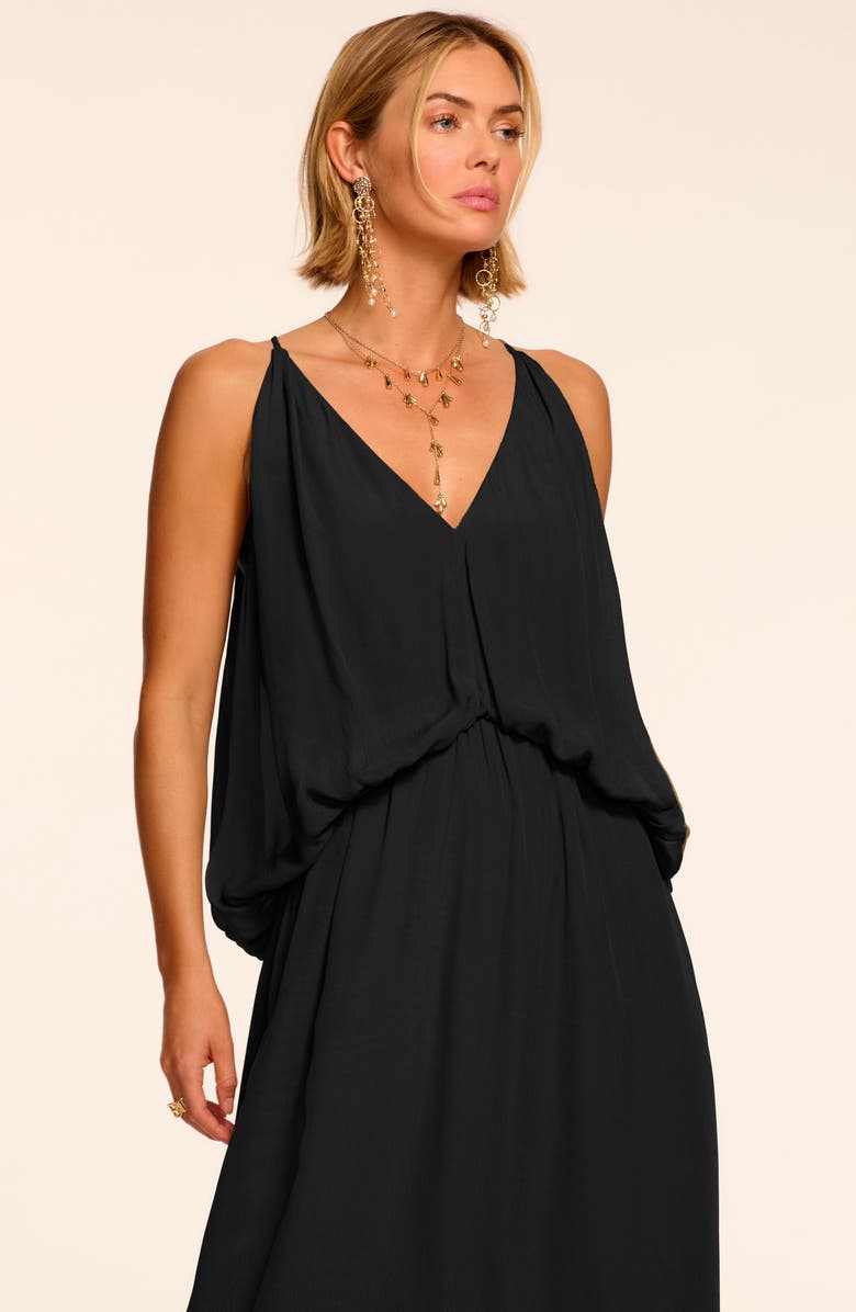 Ramy Brook Ambar Blouson Bodice Maxi Dress, Alternate, color, Black