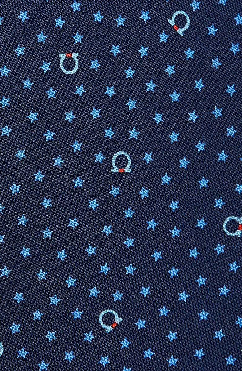 FERRAGAMO Siria Silk Tie, Alternate, color, F.navy