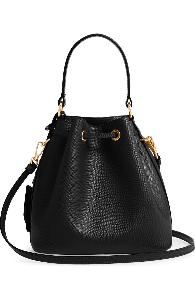 Prada Saffiano Leather Bucket Bag, Alternate, color,