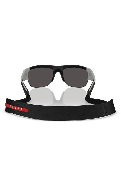 Prada Linea Rossa 69mm Pillow Sunglasses In Dark Grey