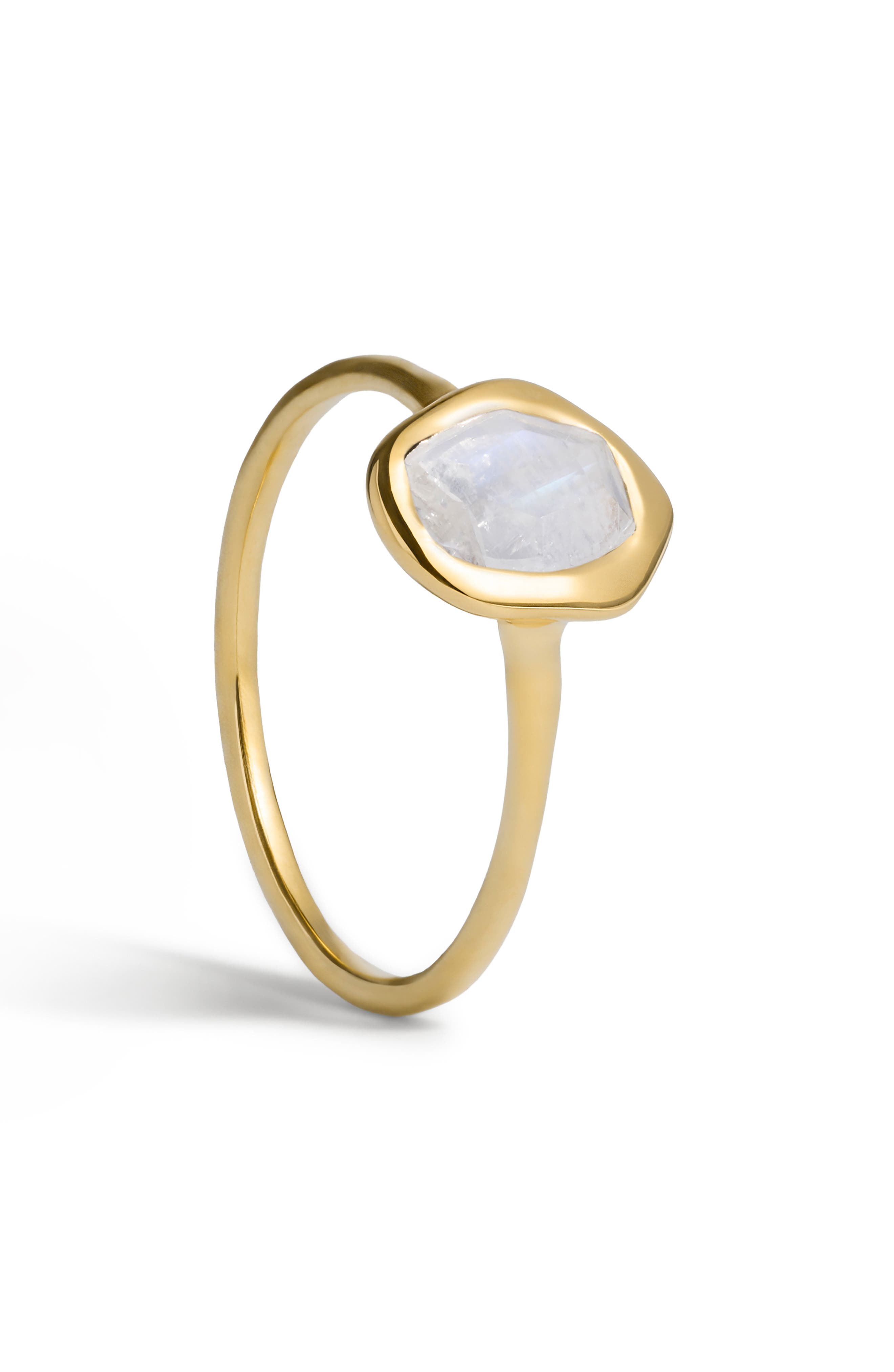 18K GOLD VERMEIL / MOONSTONE