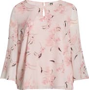 Anne Klein Metallic Print Top