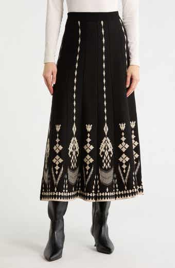 MAX STUDIO A-Line Midi Sweater Skirt