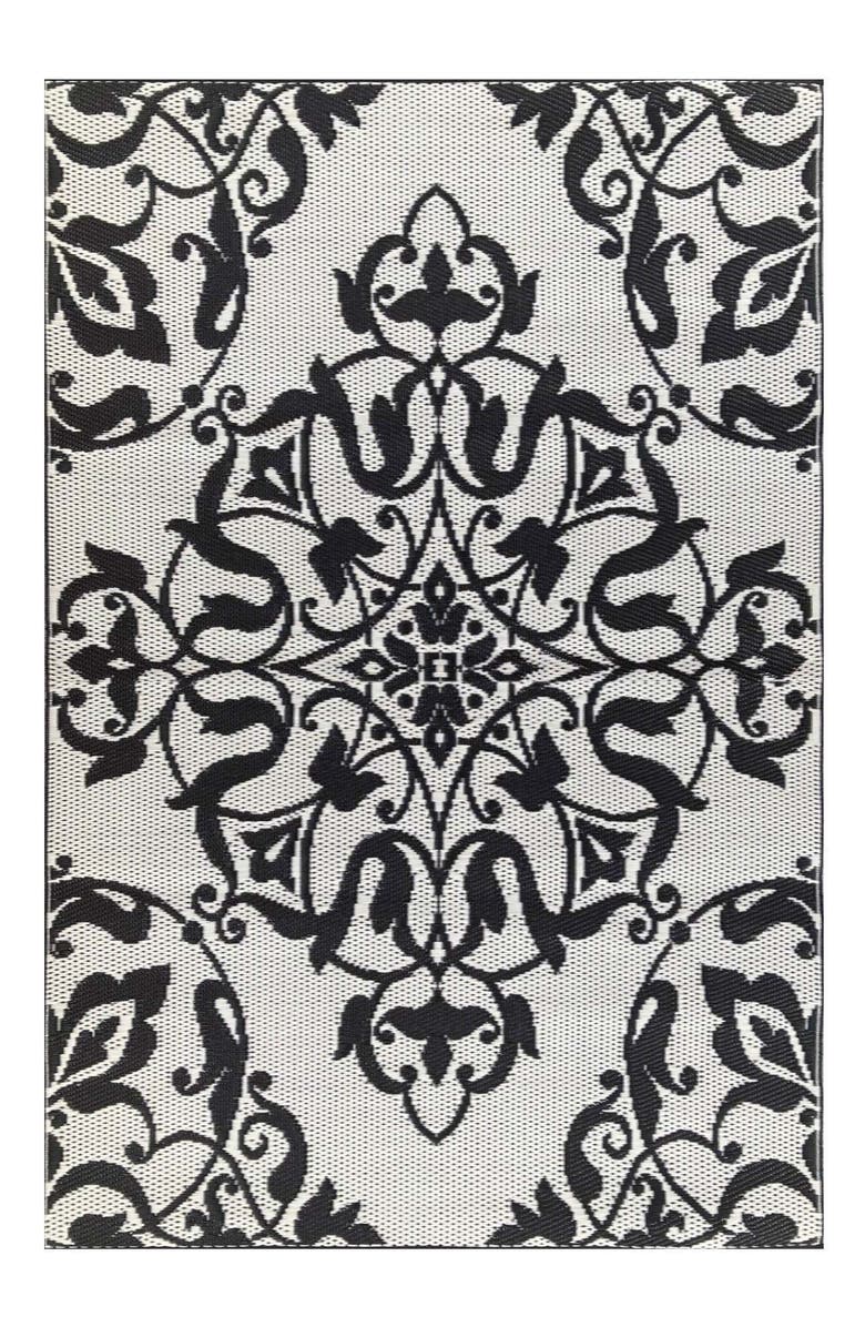 Mad Mats New Wrought Iron Black & White, Main, color, Black And White