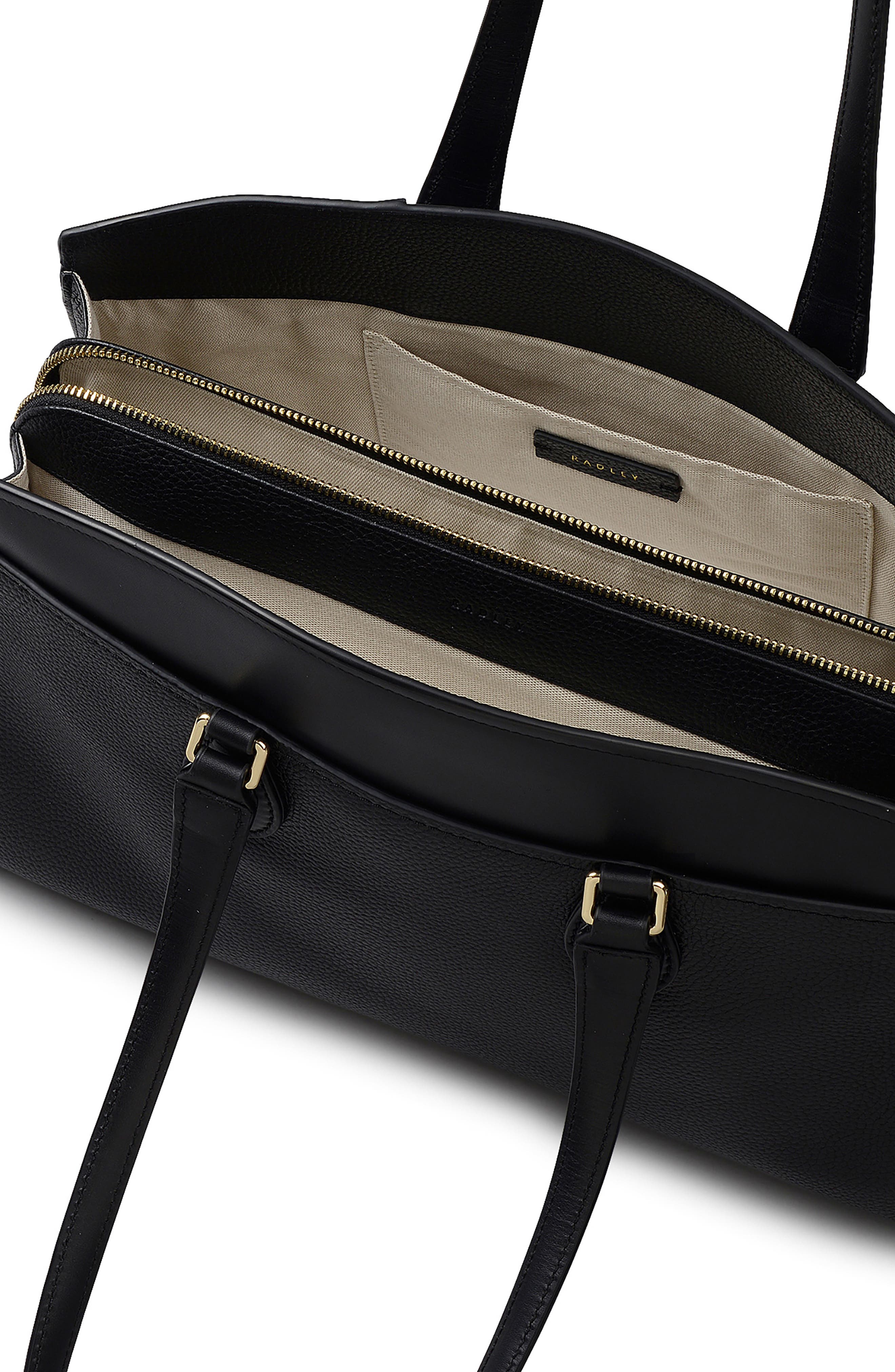 Radley Portland Way Large Laptop Tote, Alternate, color, Black